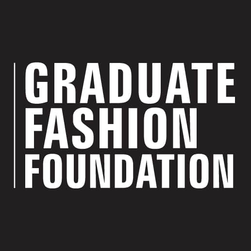 **Graduate Fashion Foundation** written in bold white letters on a solid black background.