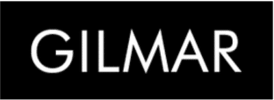 A black background with the word "GILMAR" written in white uppercase letters in the centre.