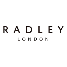 Radley London logo with the word "RADLEY" in uppercase letters above the word "LONDON" in smaller uppercase letters, both in a simple black font on a white background.