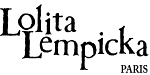 Black text reads "Lolita Lempicka" in a decorative font with "PARIS" in smaller capital letters below, on a white background.